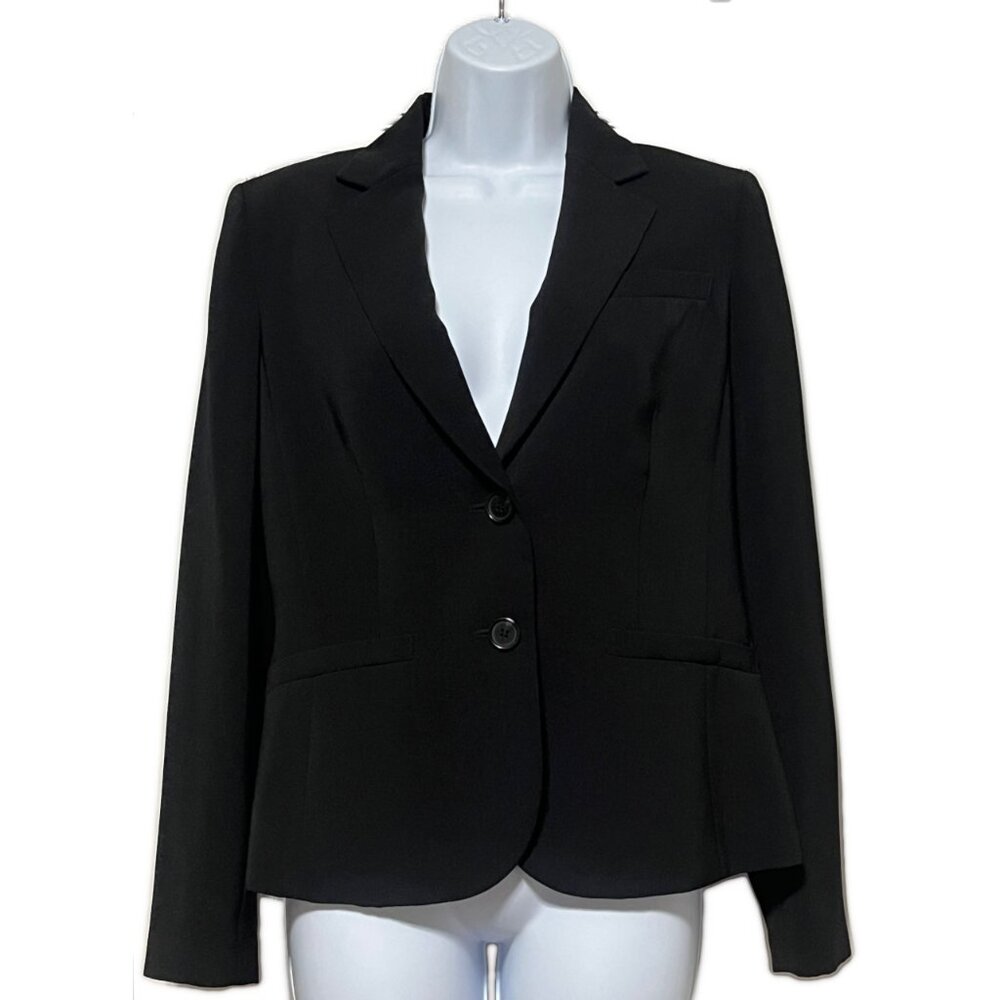 Jones New York, Black Two-Button Blazer, Size 6